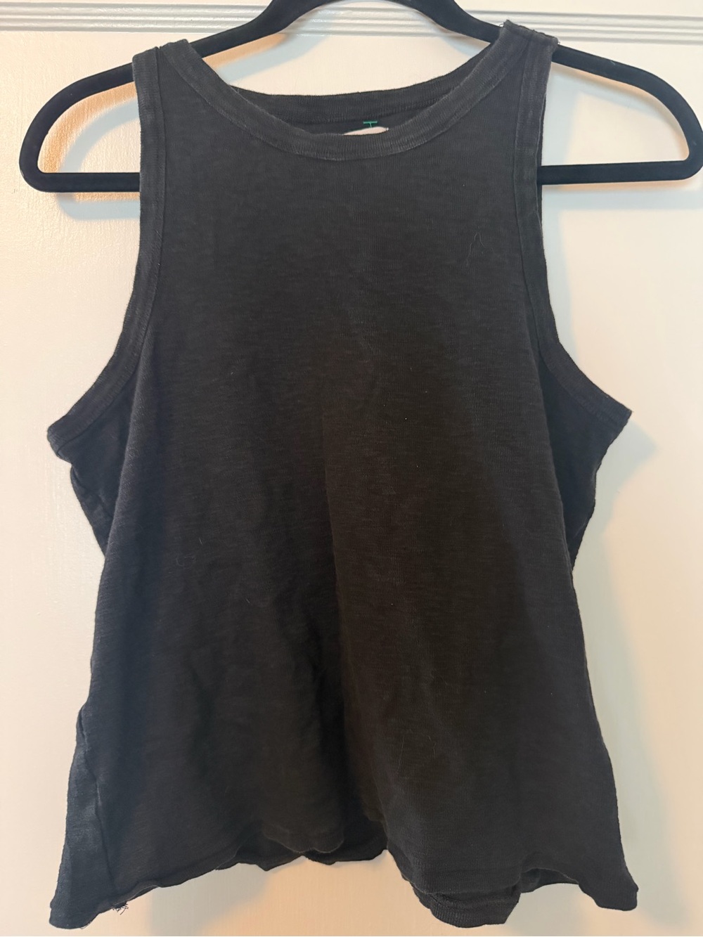 Madewell Black Ribbed Muscle Tank